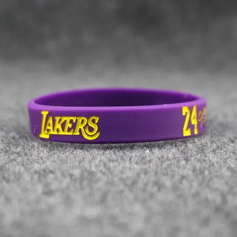 New Silicone Bracelet Outdoor Sports Basketball Glow Fans Bracelet Couple Bracelets for Men and Women Jewelry Gift Carving Logo