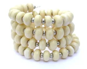 Off White Wrap Bracelet