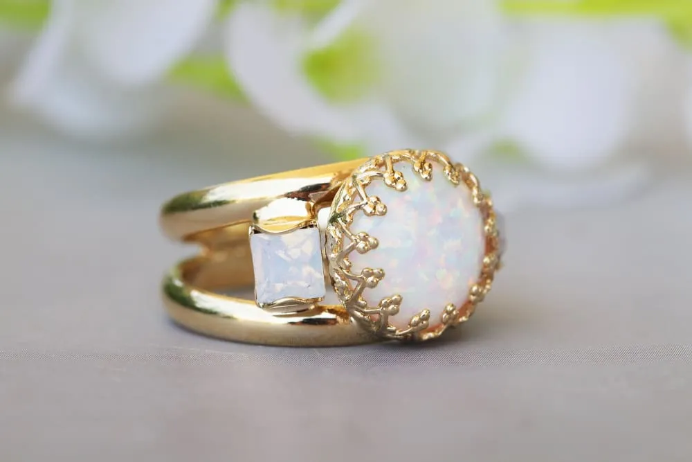 Opal Gold filled Ring