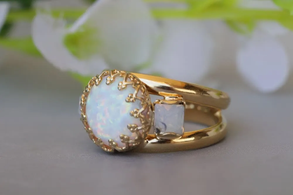 Opal Gold filled Ring