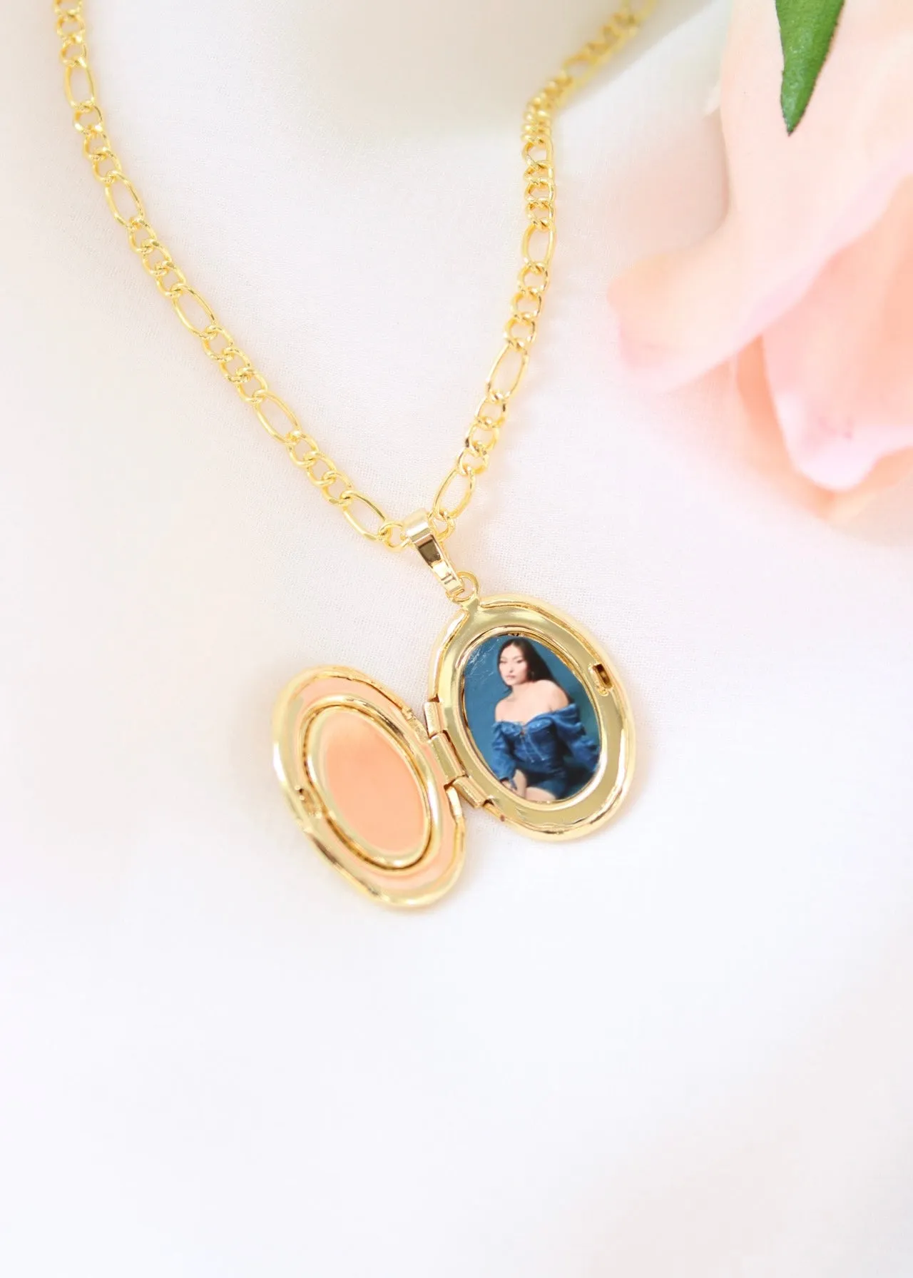 Our Saint Marble Photo Necklace