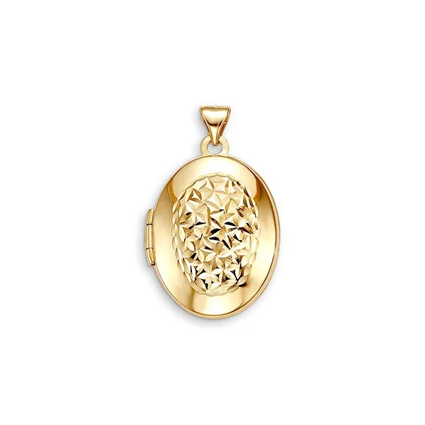 Oval Bright Cut Locket