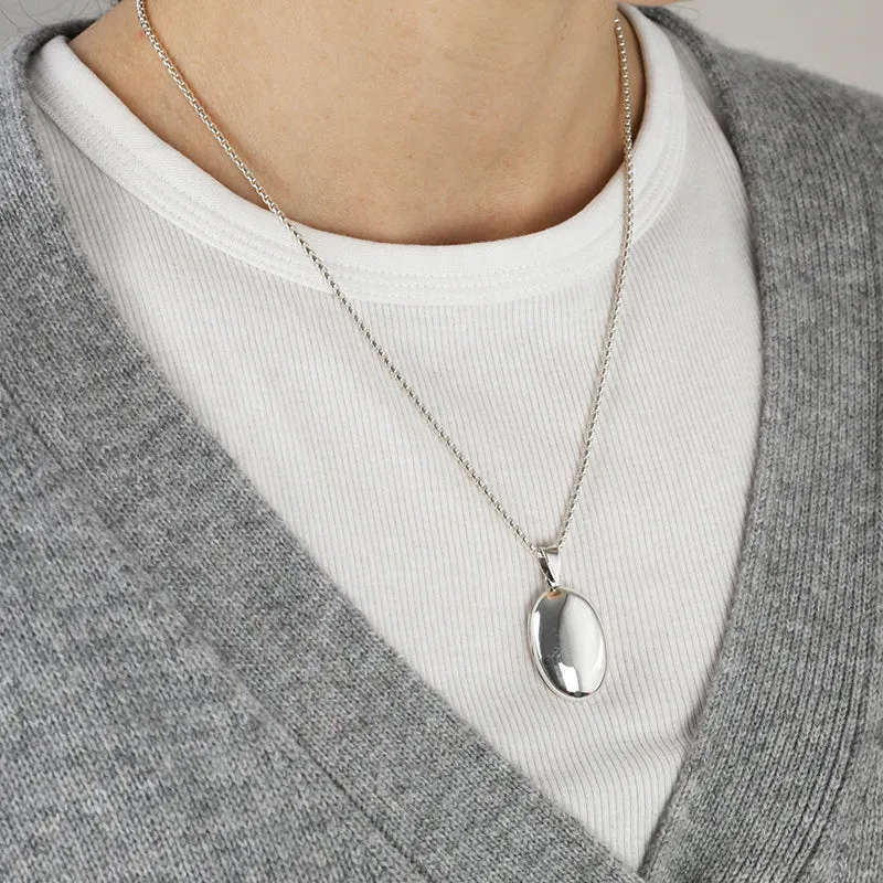 OVAL LOCKET NECKLACE