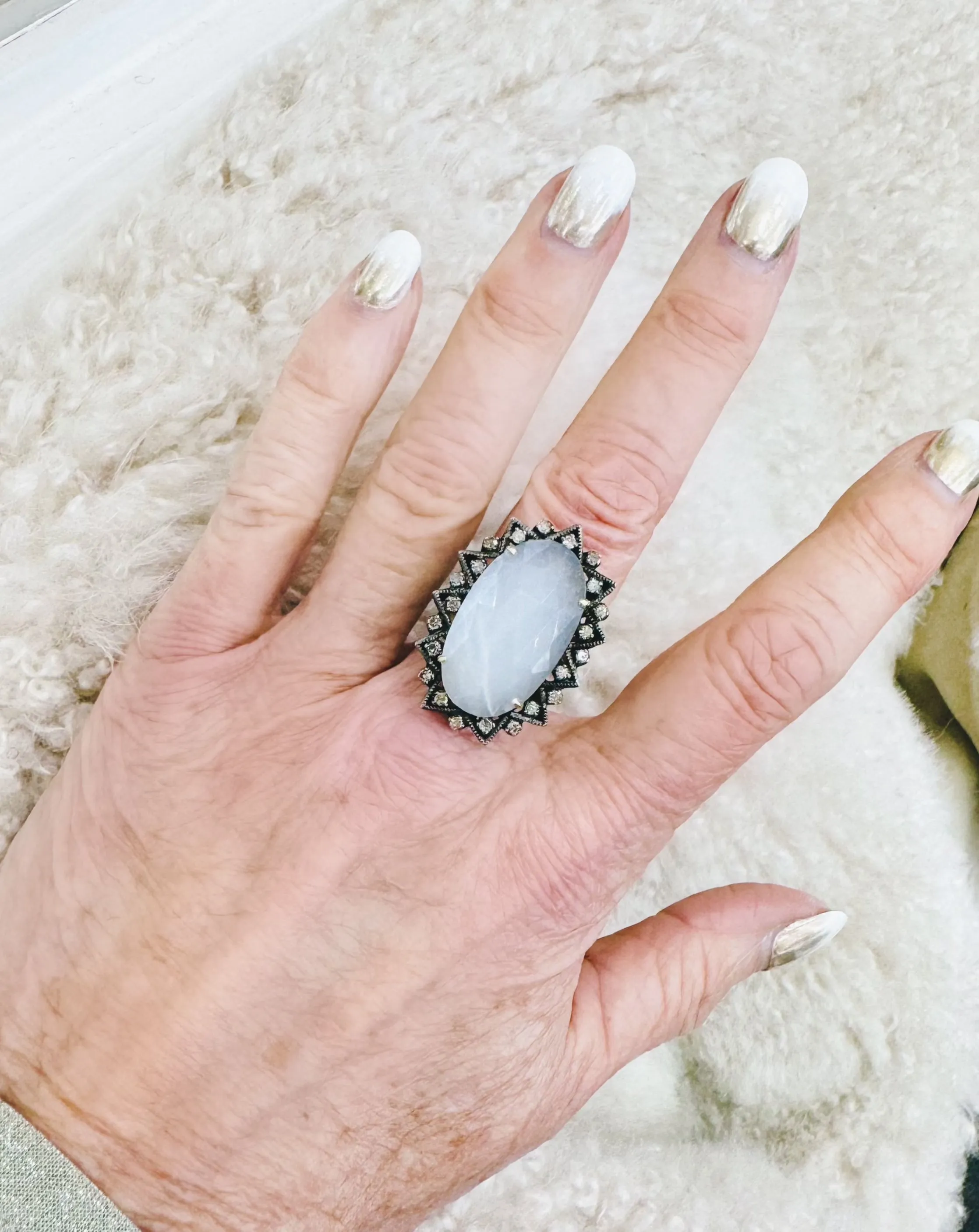 Oval Moonstone Ring