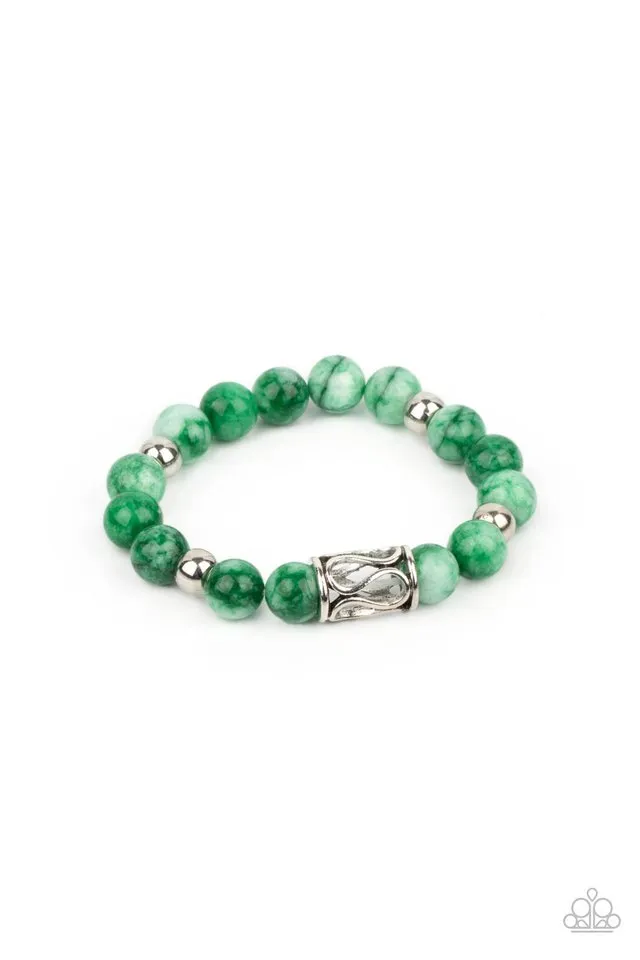 Paparazzi Bracelet ~ Soothes The Soul - Green