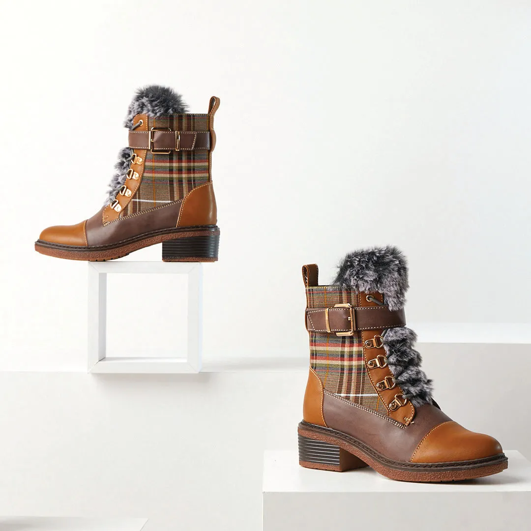 PATRIZIA HILVIA-PLAID BOOTIES