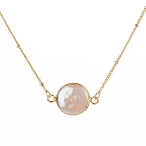 Pearl Coin Necklace