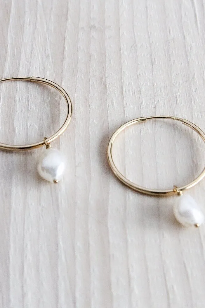 Pearl Hoops