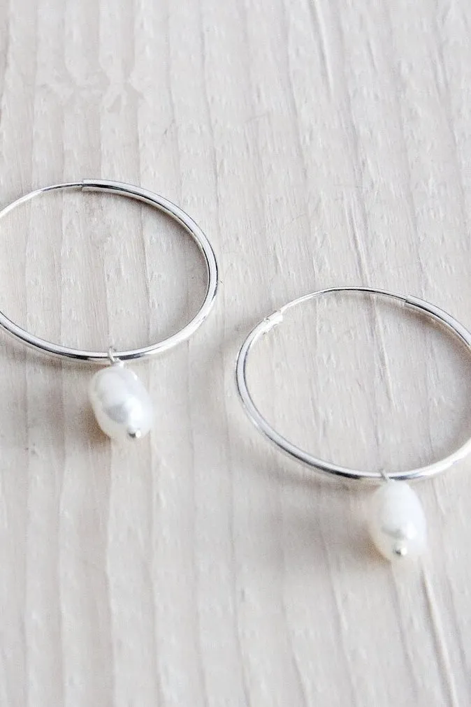 Pearl Hoops