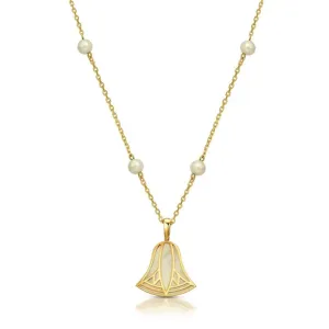 Pearl Lotus Necklace