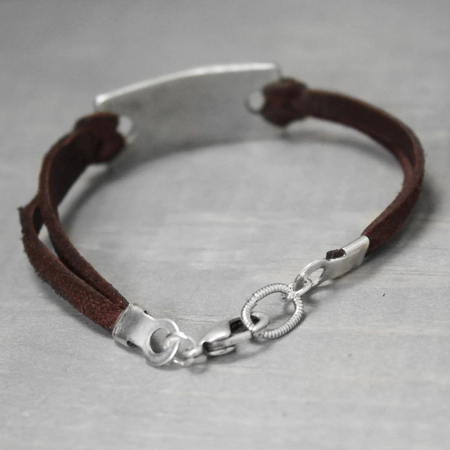 Pi Beta Phi Leather Bracelet