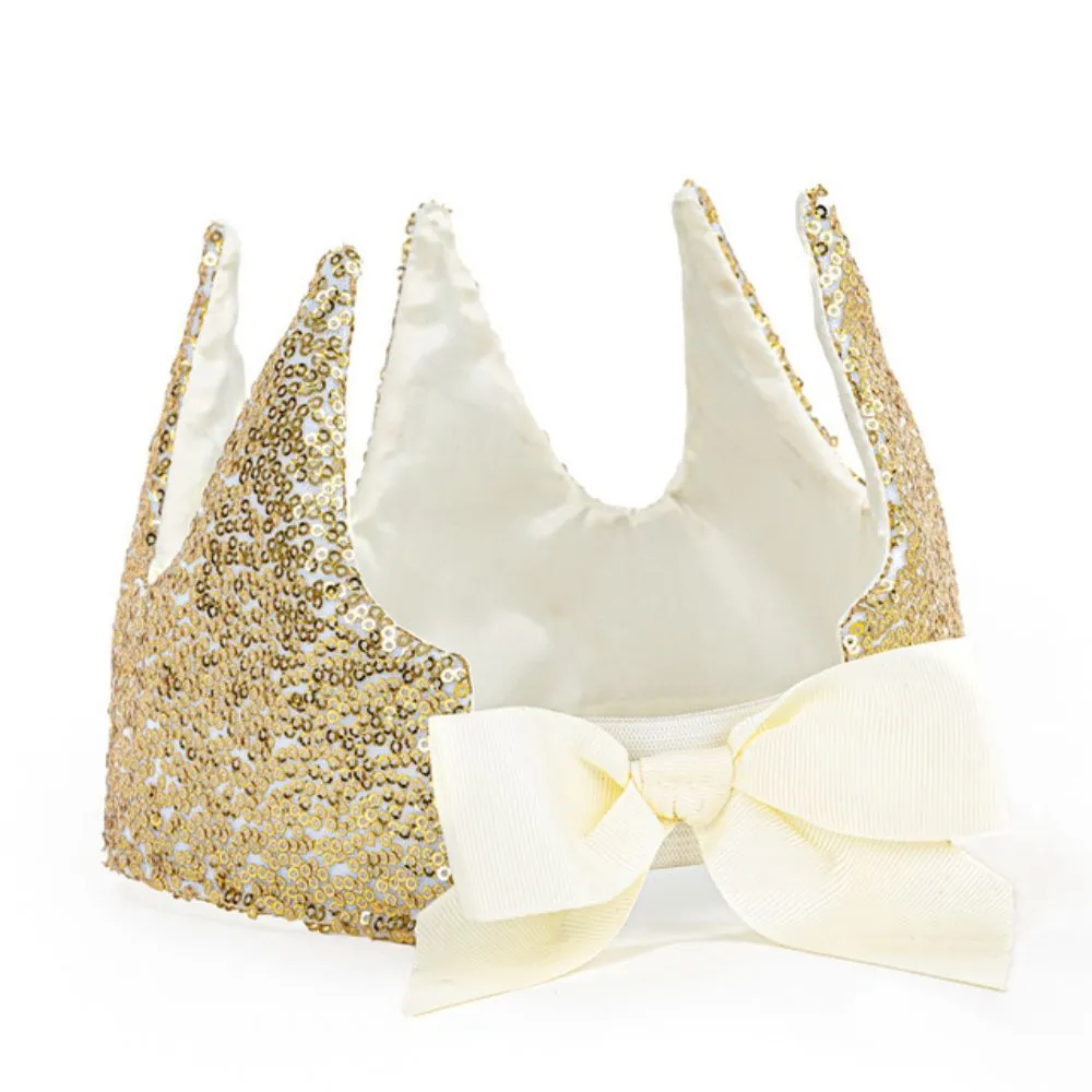 Precious Gold Sequin Crown