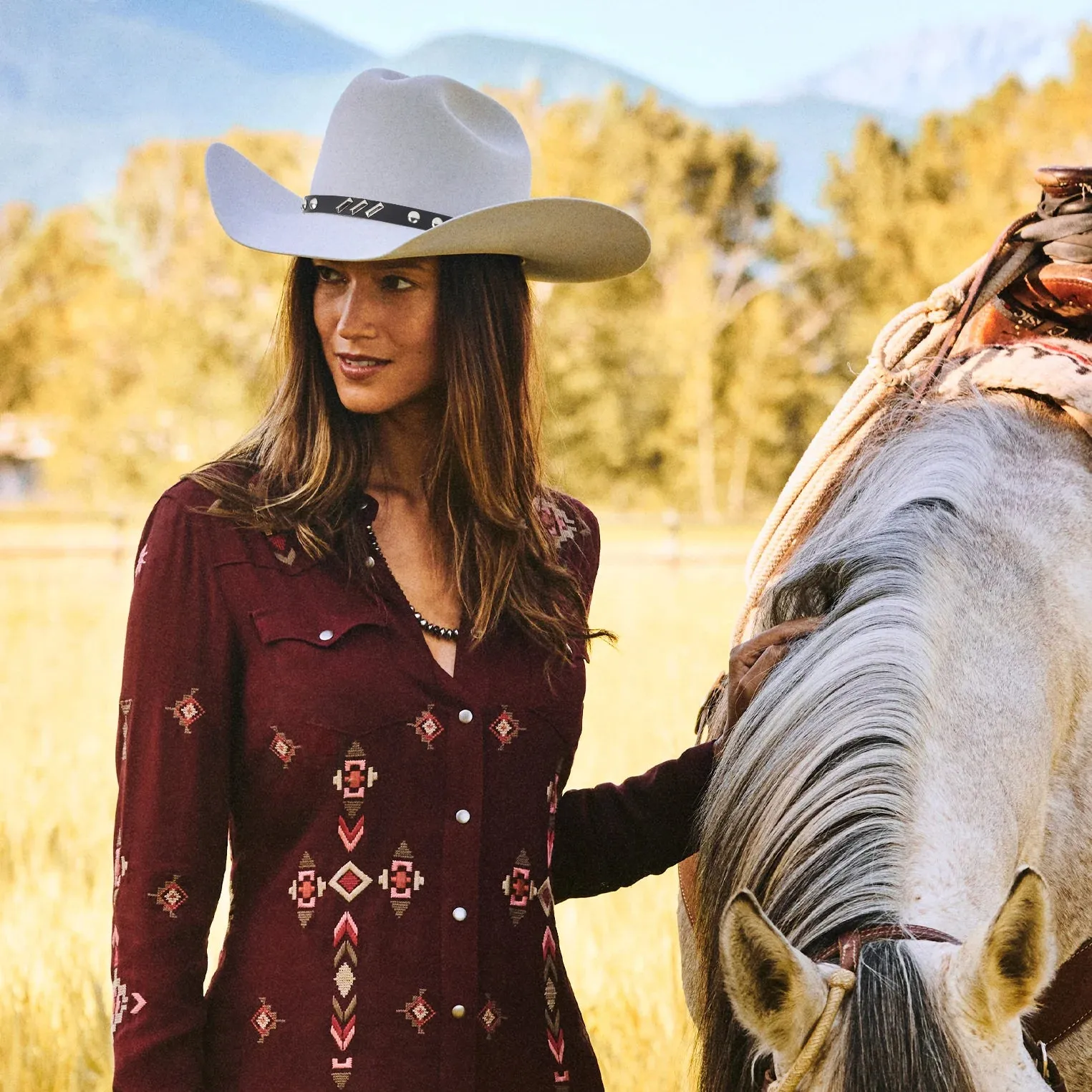 Premium Fur Felt Cowboy Hat with Leather Hatband