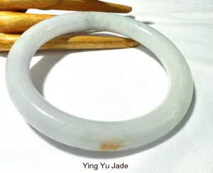 "Kiss of Hong" Large Round Burmese Jadeite Bangle Bracelet 73.5 mm (BB2962)