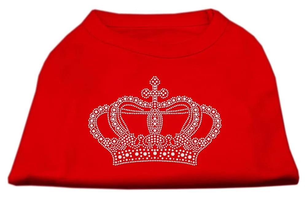 Rhinestone Crown Shirts Red XXL (18)