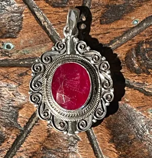 Ruby Locket Pendant