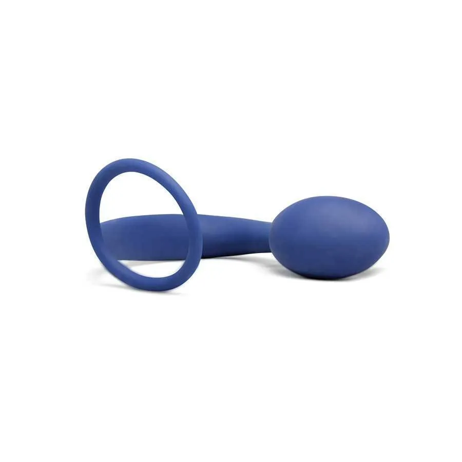 Silicone Anal Plug Cock Ring Sexual Enhancer by Lynk Pleasure (Blue)