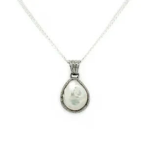 Silver Baroque Pearl Pendant