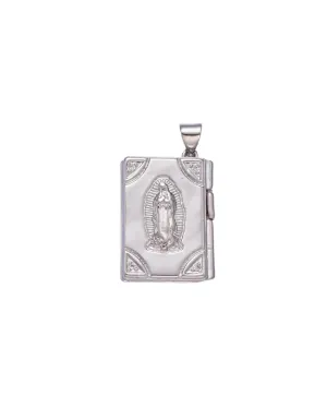 Silver Virgin Mary Locket Pendant