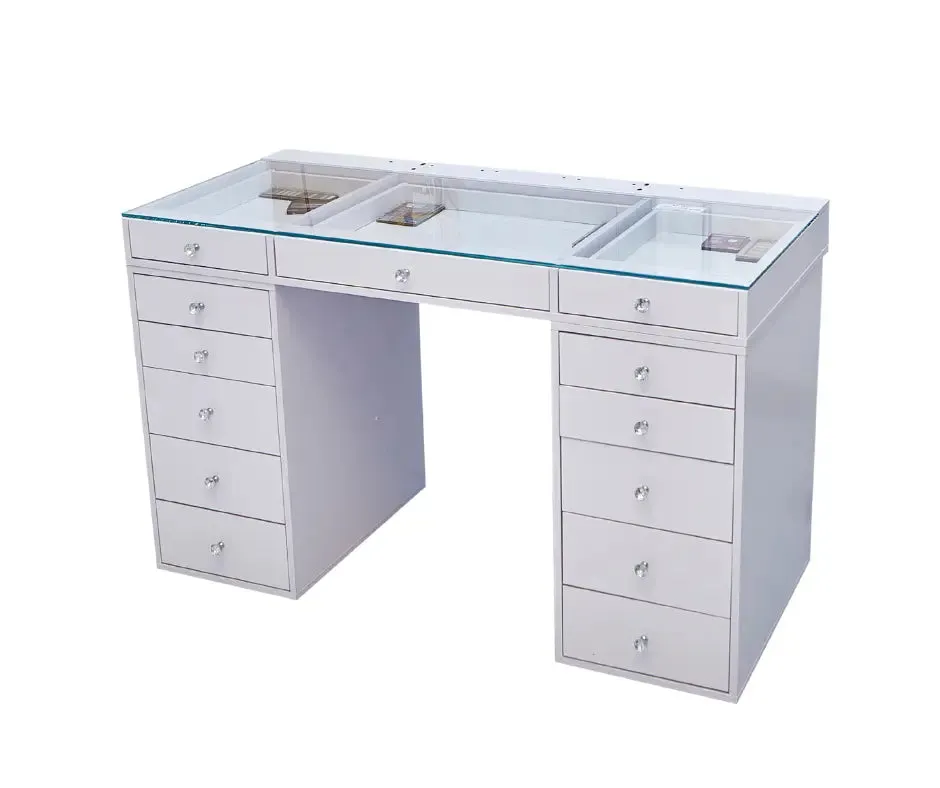 Slaystation 2.0 Hollywood Makeup Vanity Table - White