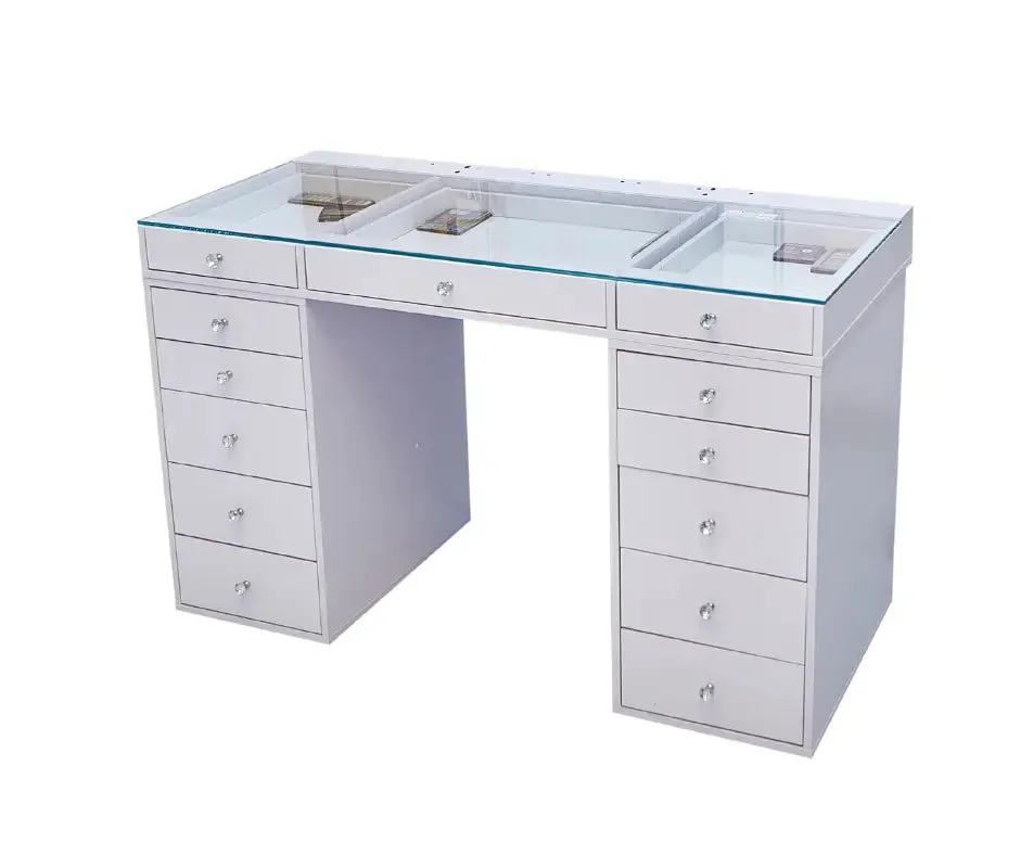 Slaystation 2.0 Hollywood Makeup Vanity Table - White