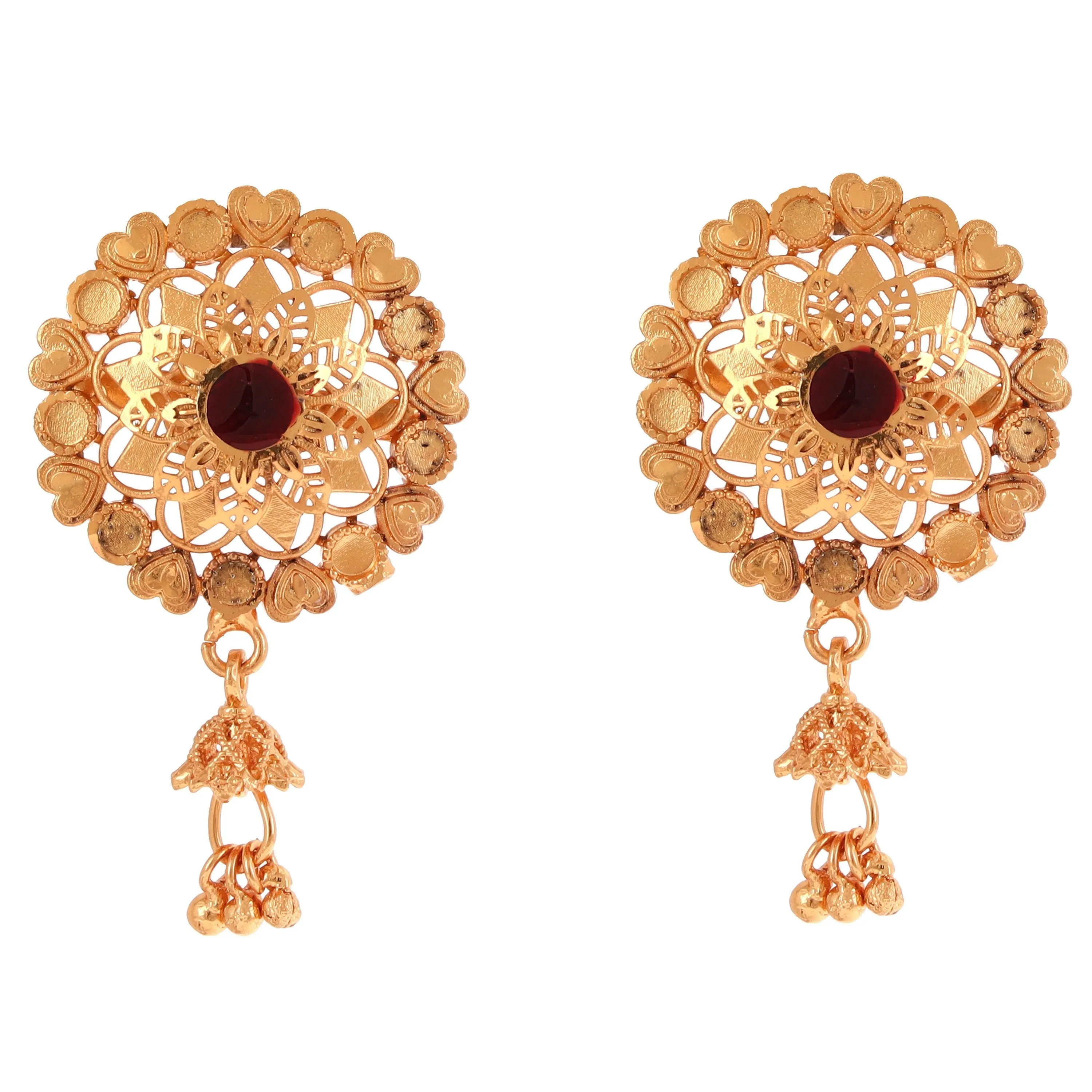 Small Flower Kanthi With Earrings And Finger Ring