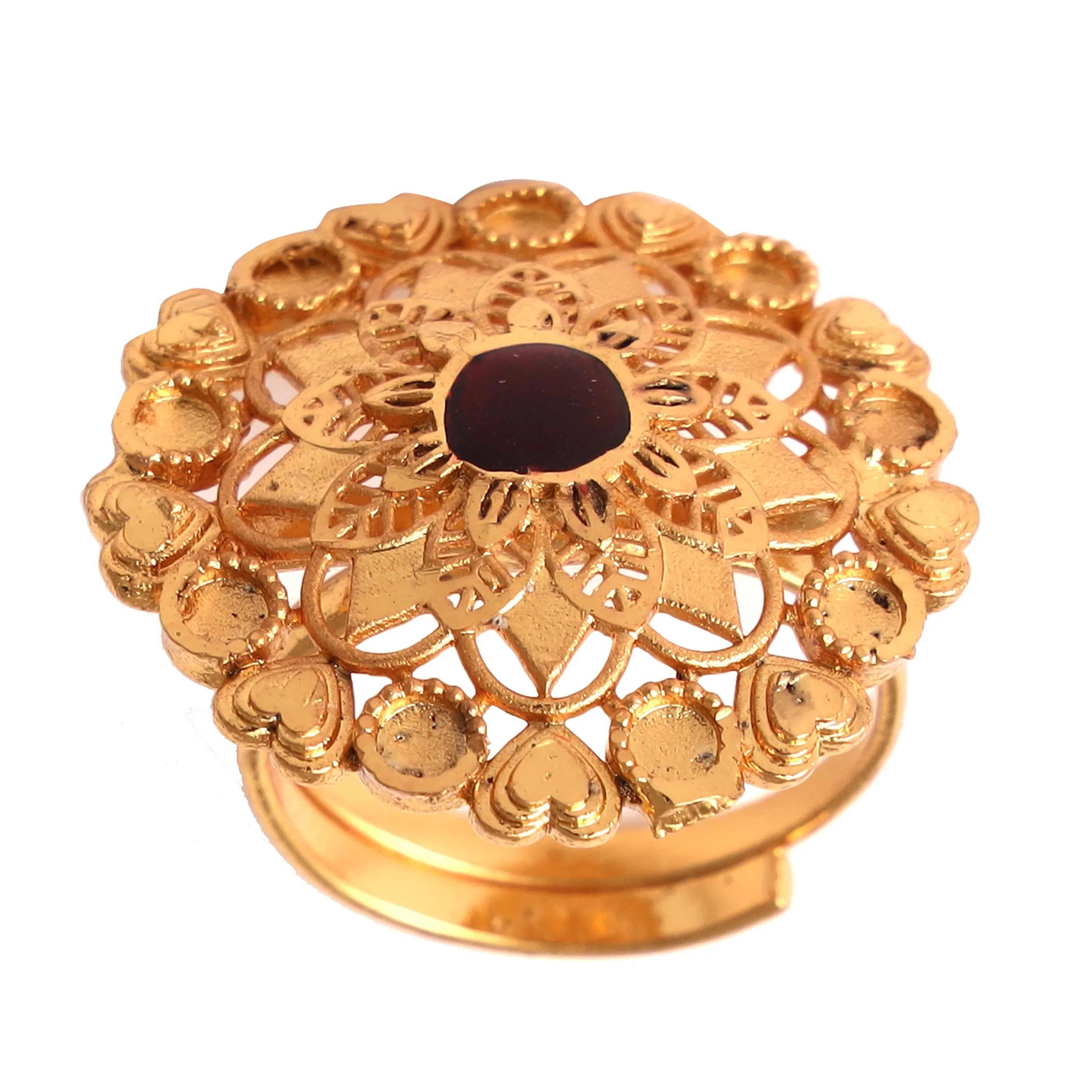 Small Flower Kanthi With Earrings And Finger Ring