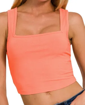 Squared Cami | Coral