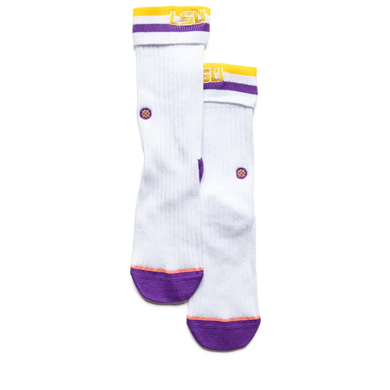 Stance LSU Anklet Socks - White