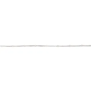 Sterling Silver Bead Chain Anklet