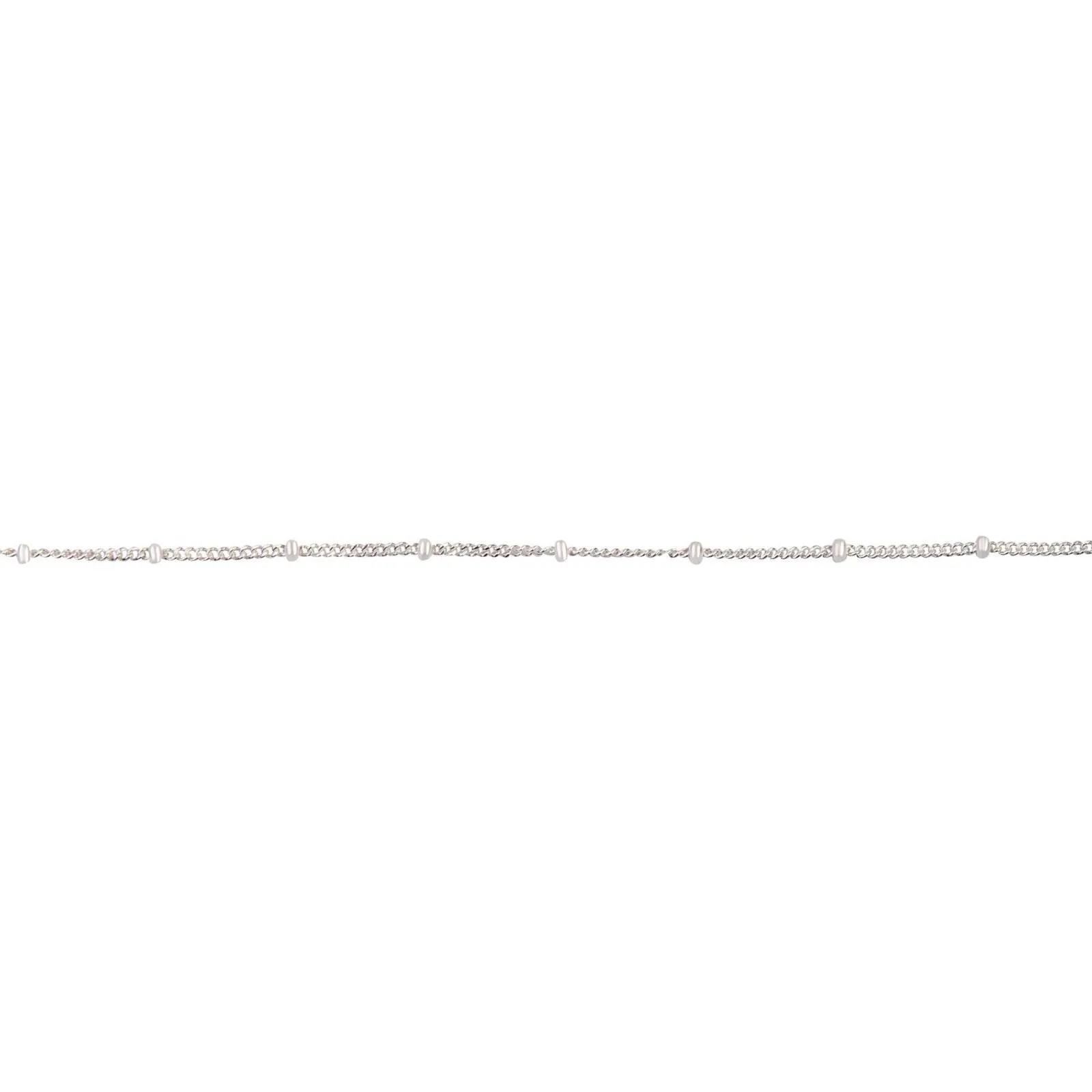 Sterling Silver Bead Chain Anklet