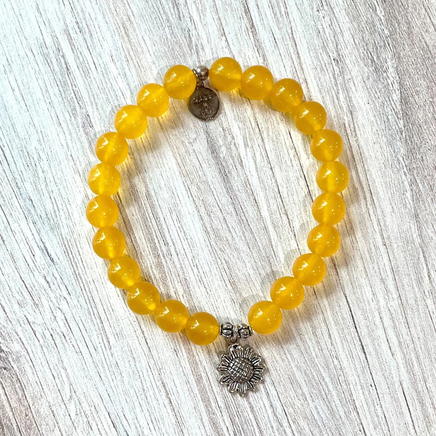 Sunflower Beaded Bracelet