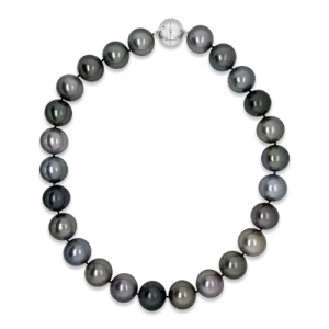 Tahitian Pearl Necklace with White Gold Clasp