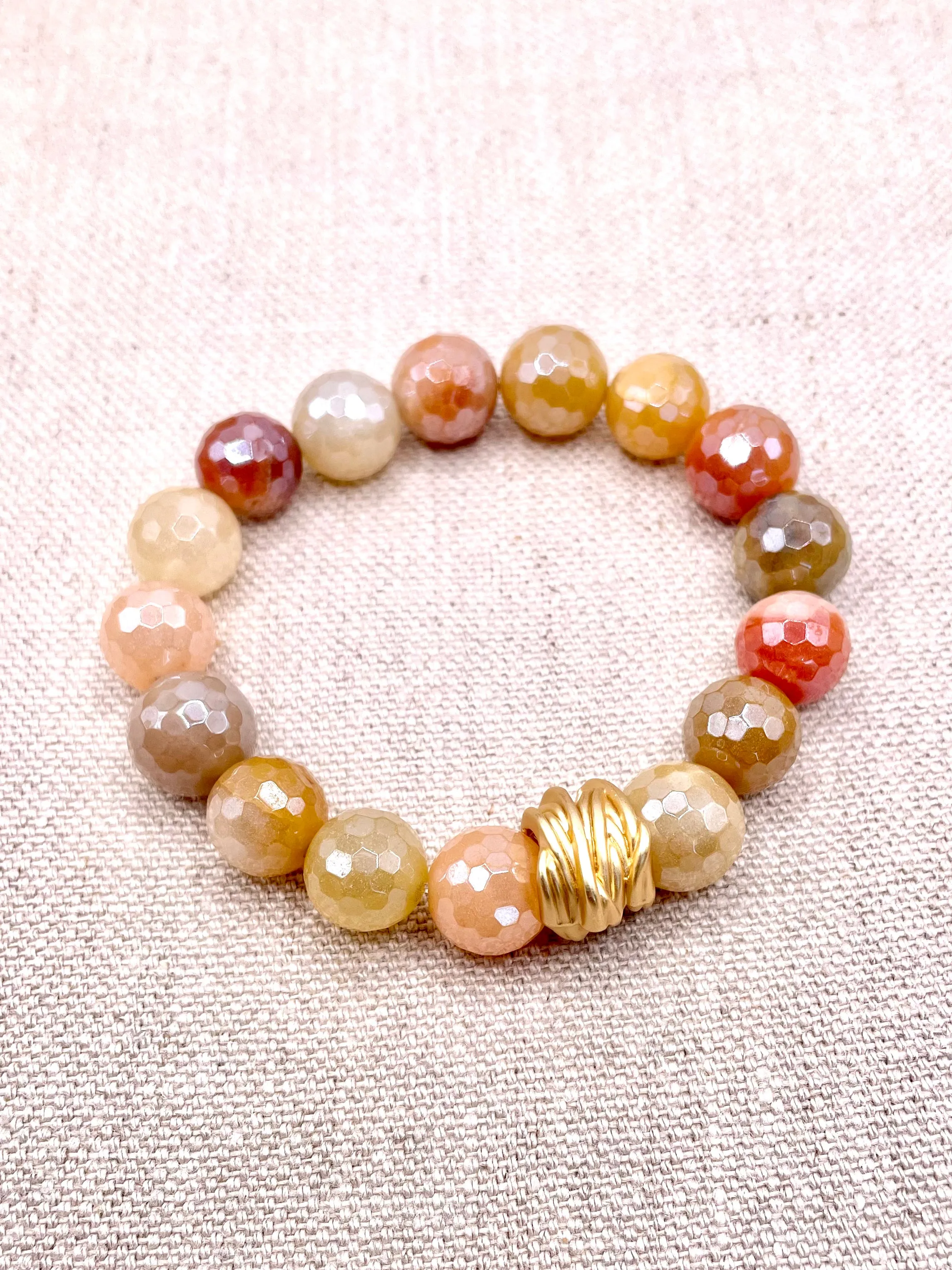 Tillie - Bracelet - Ochre Jade