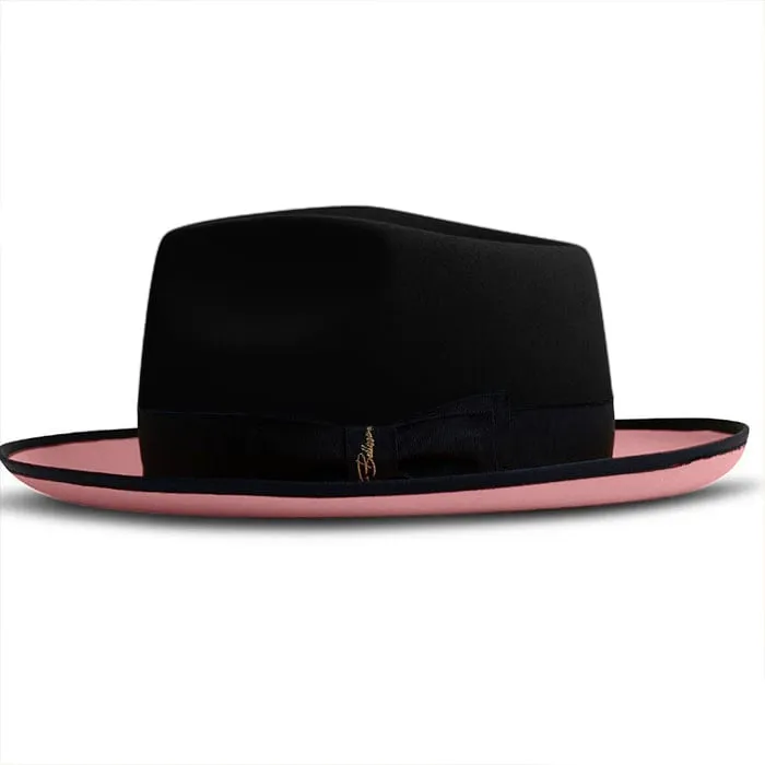 Urban Two Tone Fedora-Black White