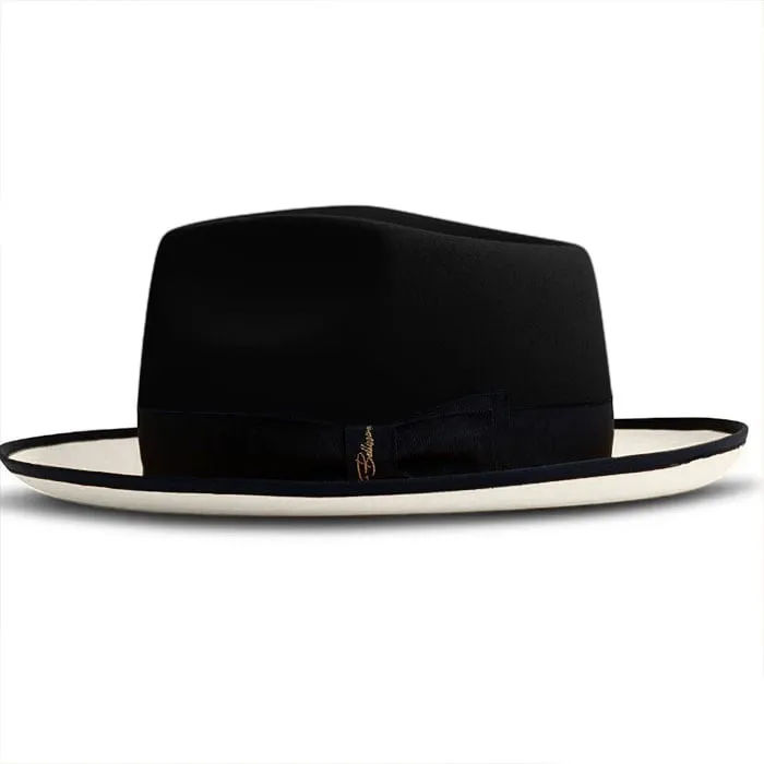 Urban Two Tone Fedora-Black White