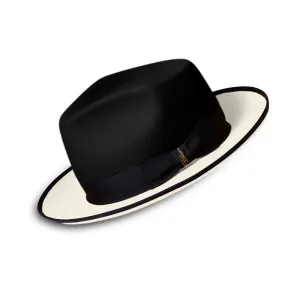 Urban Two Tone Fedora-Black White