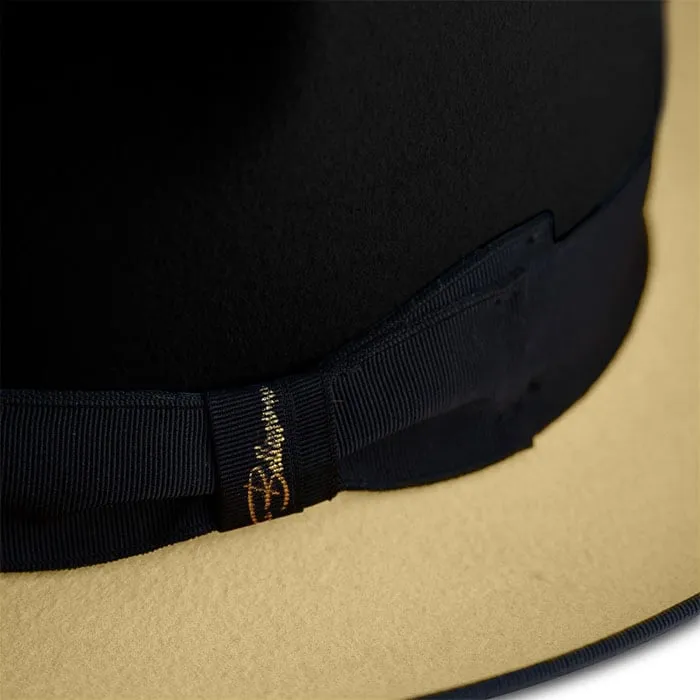 Urban Two Tone Fedora-Black White