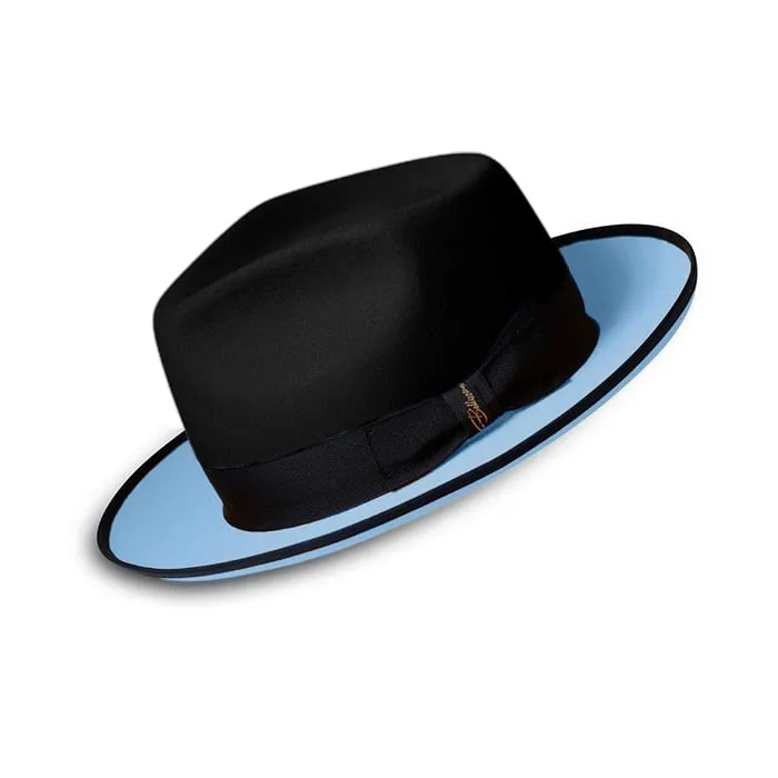 Urban Two Tone Fedora-Black White