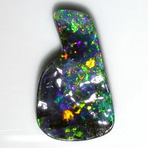 Very bright Green, Orange Multi coloured Solid Boulder Opal