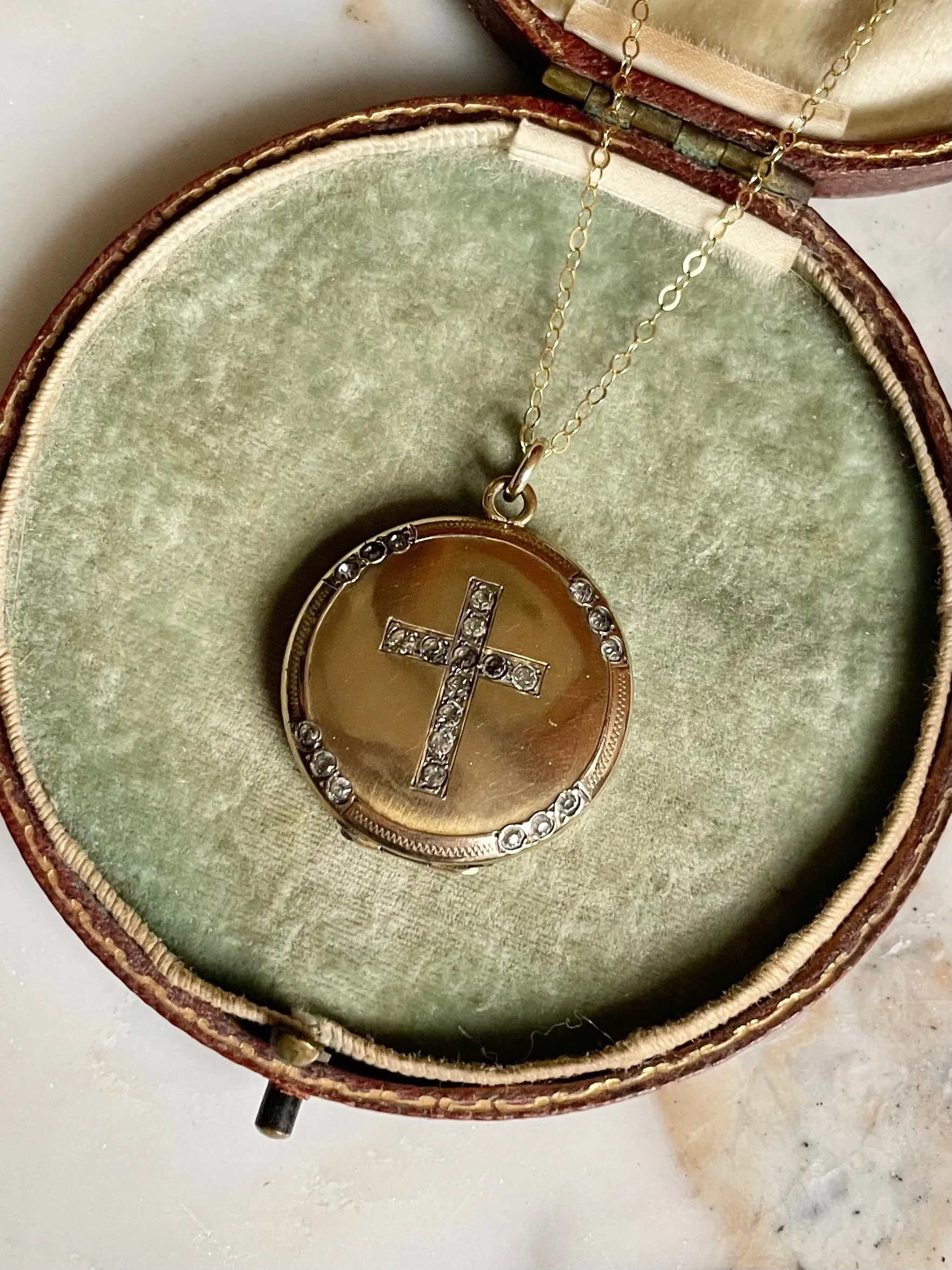 Victorian Cross Locket