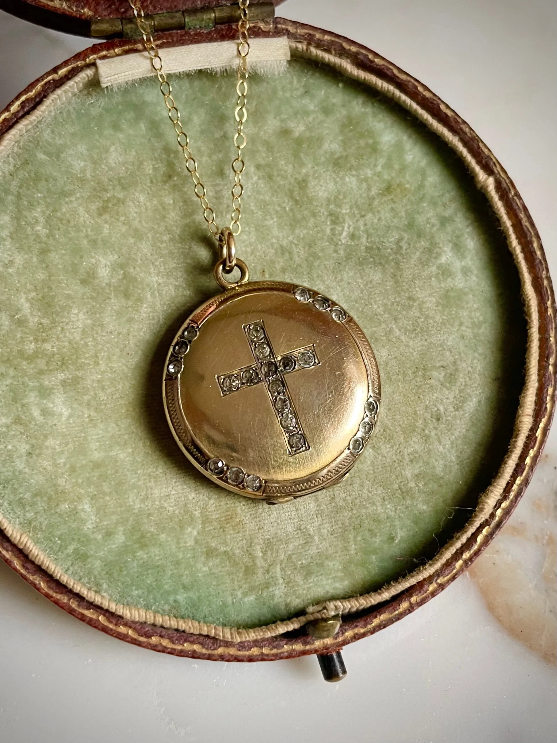 Victorian Cross Locket