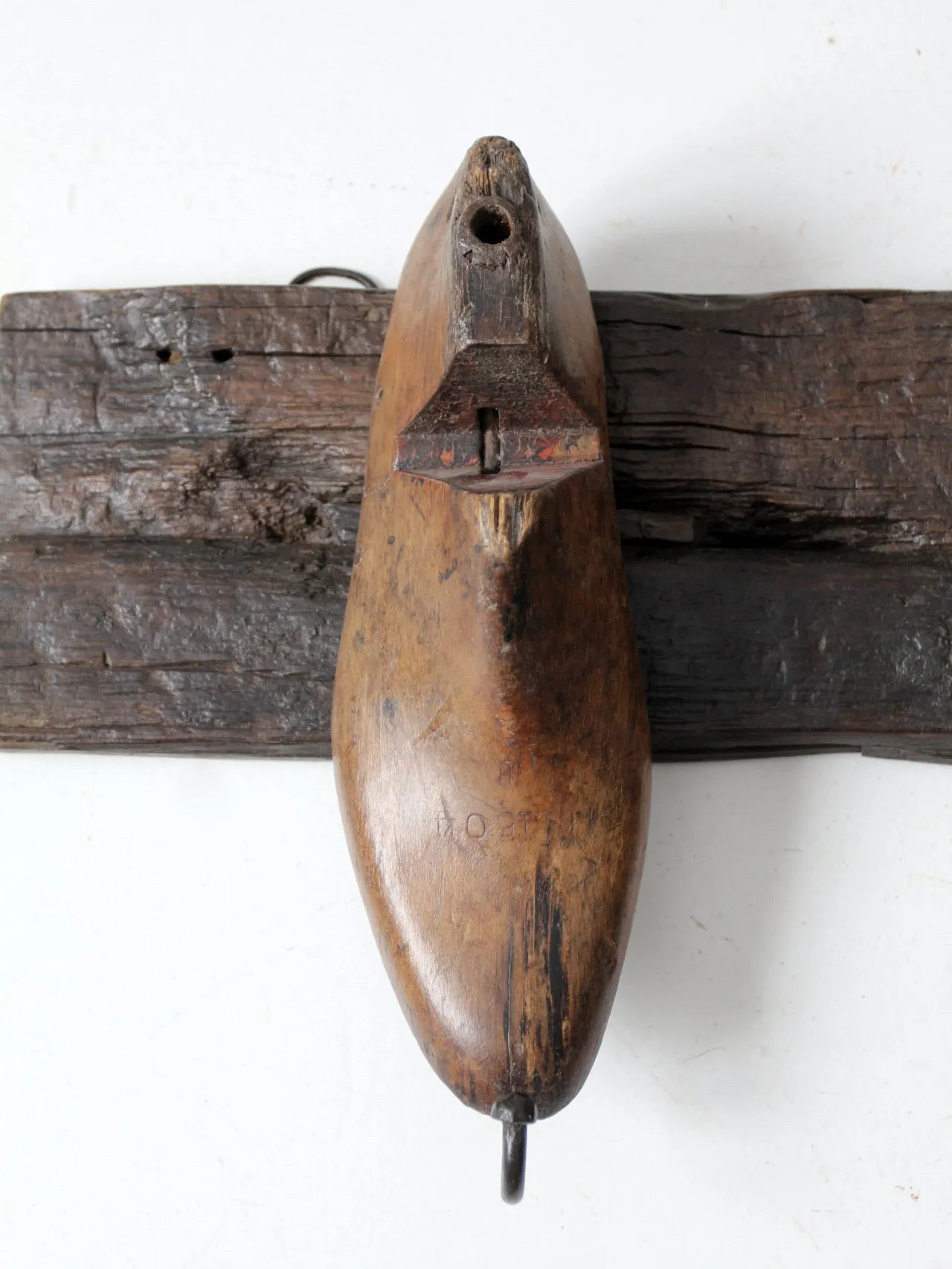 vintage cobbler's shoe wall mounted coat rack