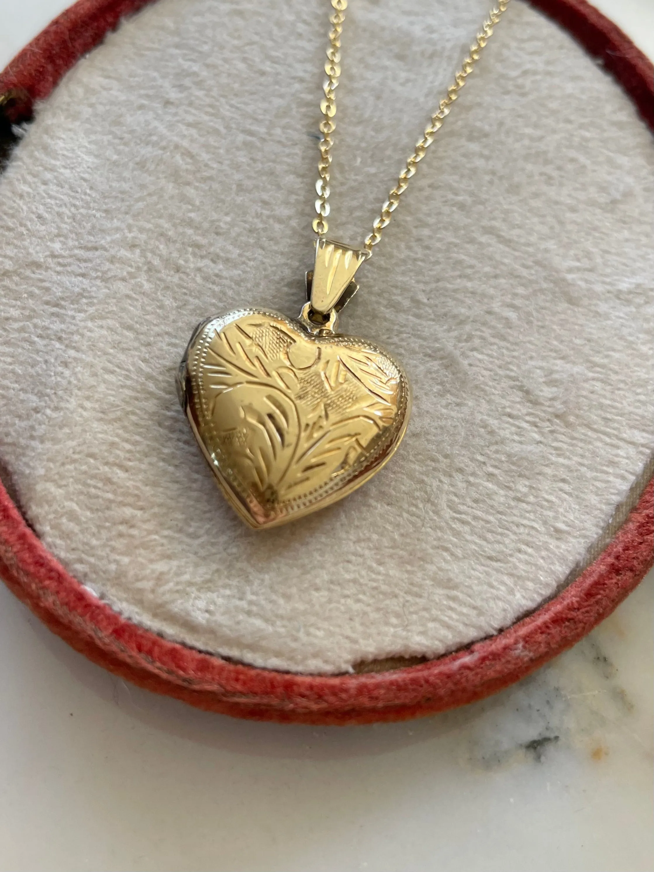 Vintage Take Heart Locket