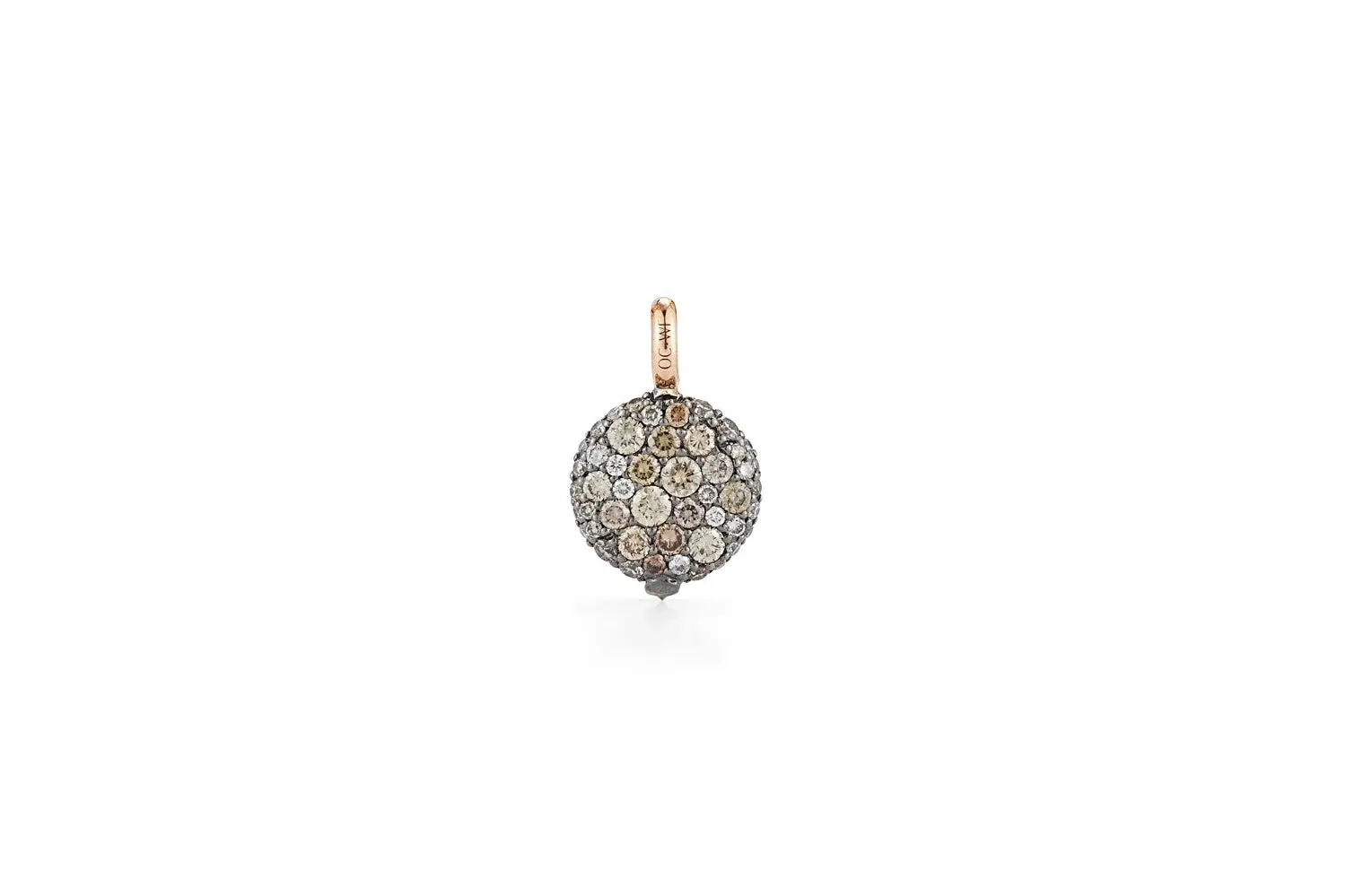 Walters Faith 'OC x WF' Champagne Diamond Pebble Locket Charm