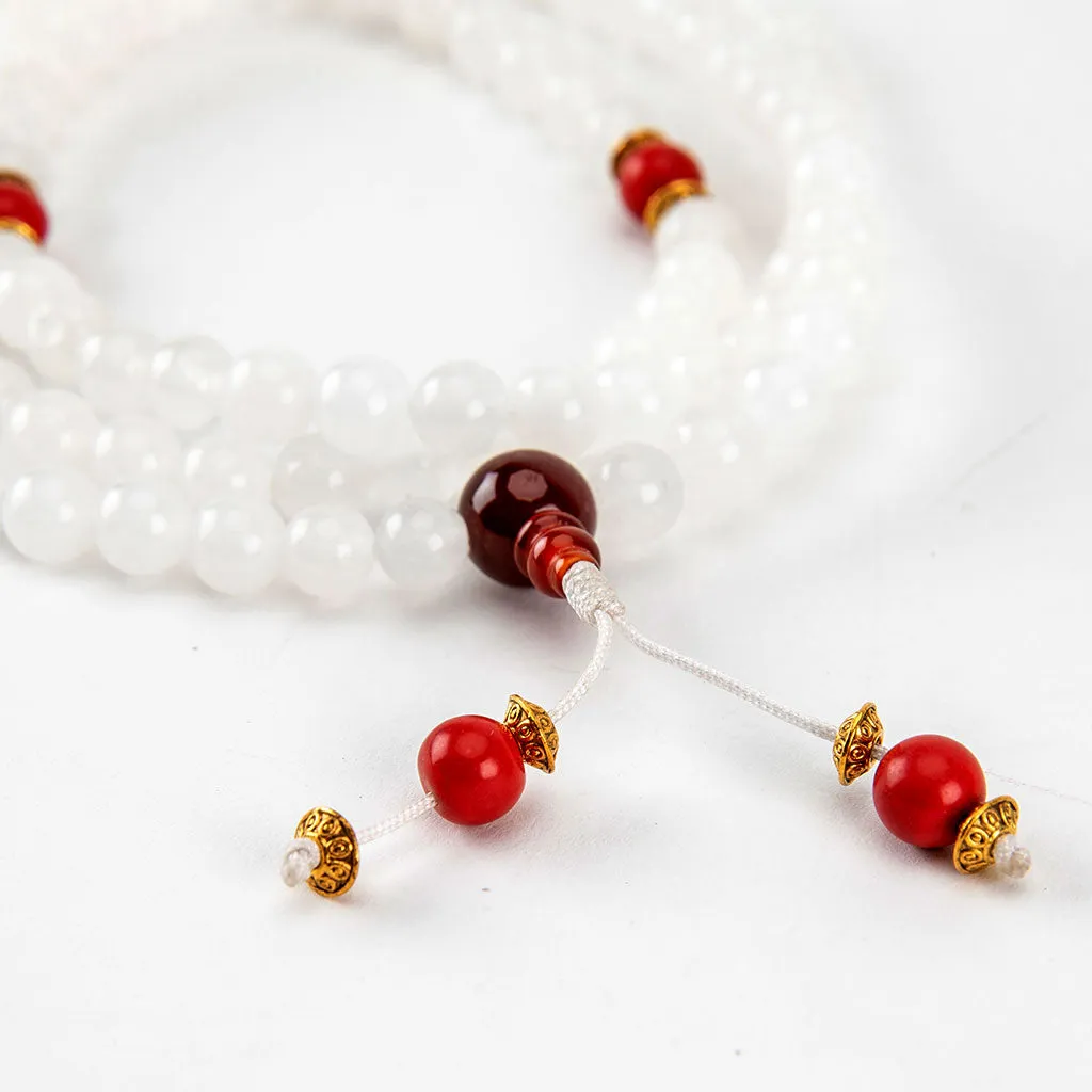 White Onyx Mala