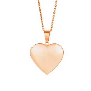 Yellow Chimes Pendant for Women Rose Gold Plated Openable Heart Photo Frame Locket Gift Jewelry Pendant Necklace for Men and Women.